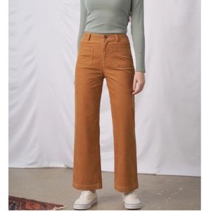 United by Blue Hazelnut Organic Corduroy Wide Leg Pant